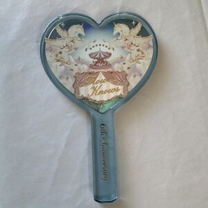 Flower Knows BLUE unicorn‎ hand mirror 6th Anniversary RARE